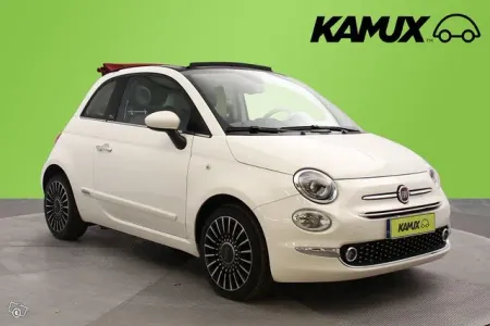 Fiat 500C TwinAir 85hv Lounge Start&Stop / Nahkaverhoilu / Iso Näyttö / P-Tutka / Suomi-auto /